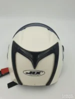 Half Face Homologovana Kaciga Crna i Bela - Slika 7