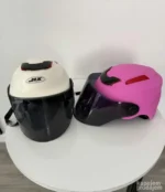 Homologovana Kaciga za Motor Bela i Roze - Slika 9