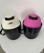 Homologovana Kaciga za Motor Bela i Roze - Slika 6