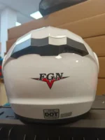 Kaciga FLIP UP za motor HOMOLOGOVANA bela i crna - Slika 3