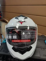 Kaciga FLIP UP za motor HOMOLOGOVANA bela i crna - Slika 6