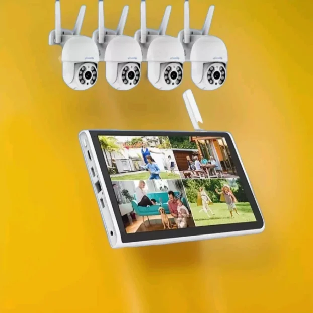 Bežični CCTV sistem, 4x PTZ kamere 5MP monitor od 10,1" - Slika 15