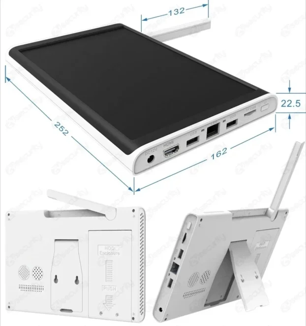 Bežični CCTV sistem, 4x PTZ kamere 5MP monitor od 10,1" - Slika 7