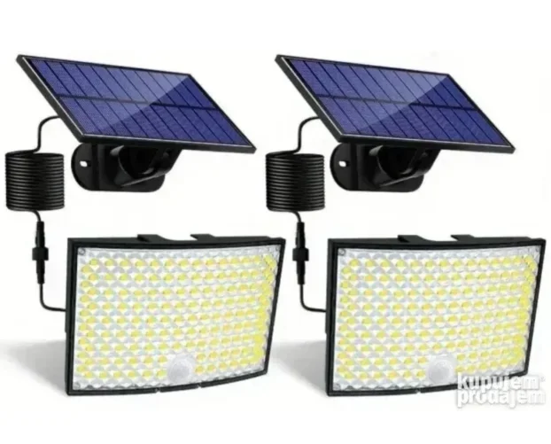 Led solarni reflektor sa odvojivim panelom i 5m kabla - Slika 4