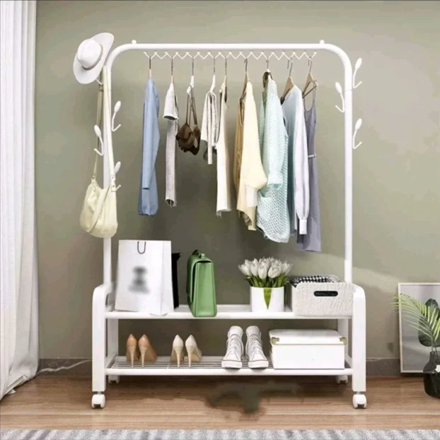 Samostojeci stalak za odecu sa gornjom sinom donja polica - Slika 1