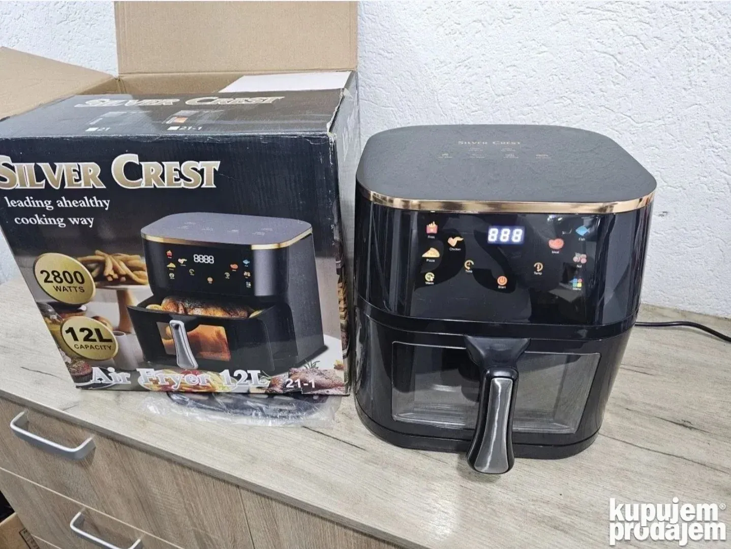 Air Fryer 12 Friteza na vruc vazduh 12L Silver Crest 12L - Slika 6