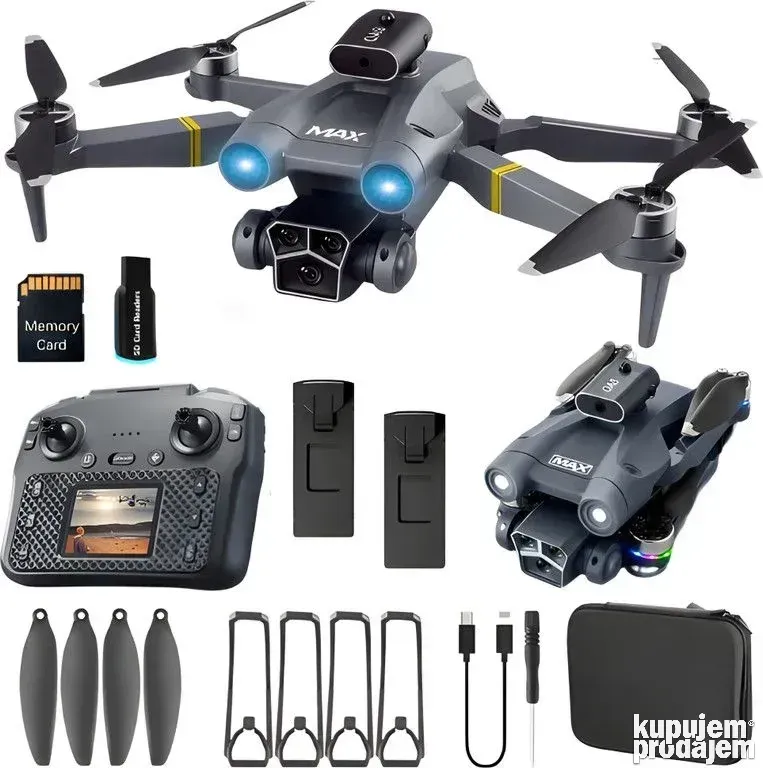 M3 Ultra dron brushless GPS 3 x FHD kamera 25min sa ekranom - Slika 1