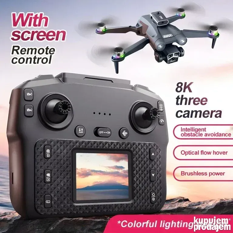 M3 Ultra dron brushless GPS 3 x FHD kamera 25min sa ekranom - Slika 10