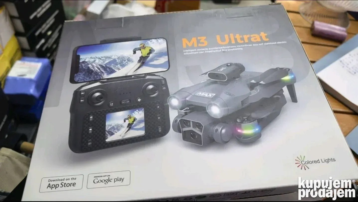 M3 Ultra dron brushless GPS 3 x FHD kamera 25min sa ekranom - Slika 11
