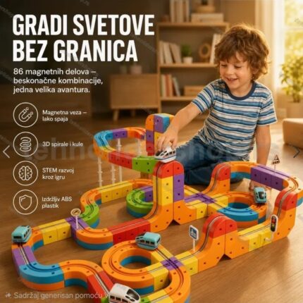 360 stepeni Magnetni vozovi na struju od 70-110 delova