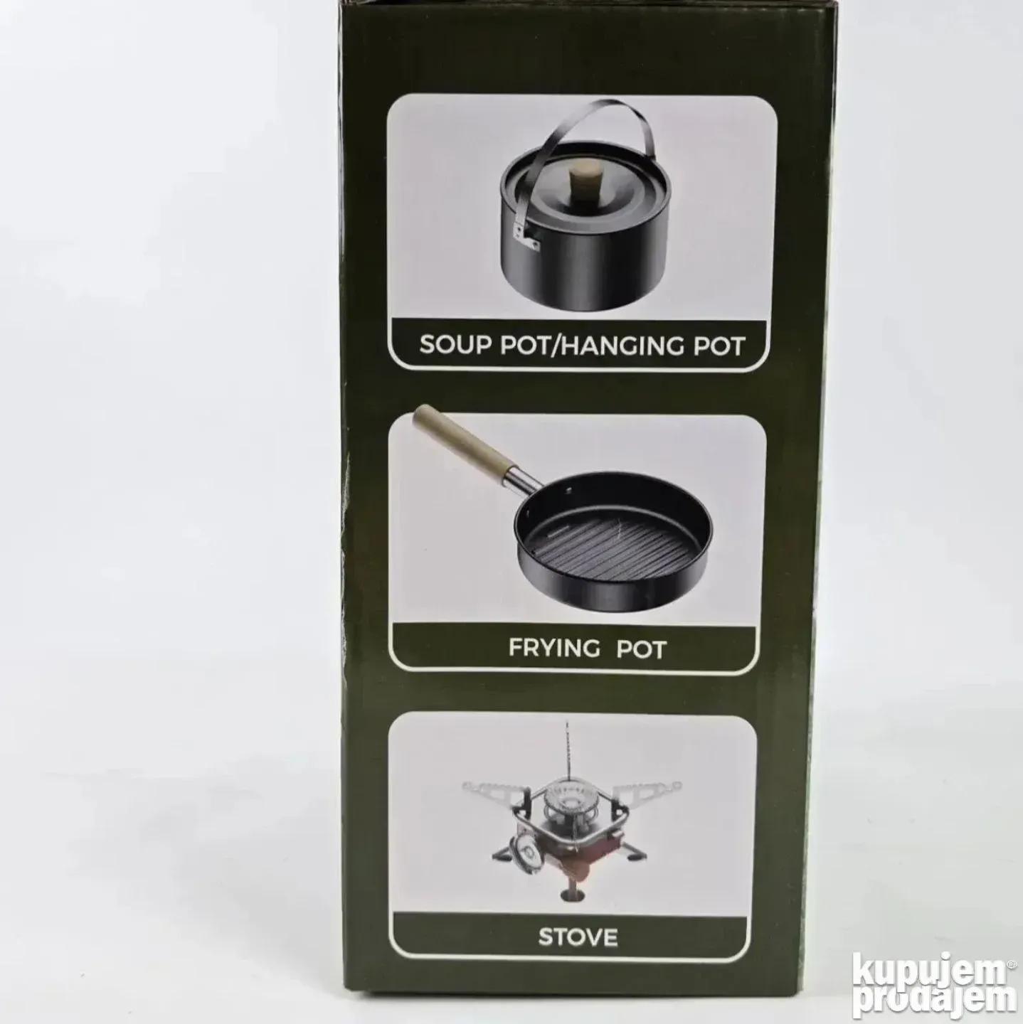 Gorionik + posudje za kampovanje Pribor kuvanje + gorionik - Slika 3