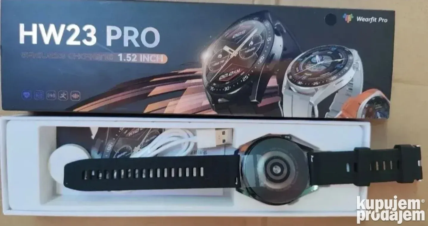 HW23 Pro - Retina HD - Kao Huawei Watch GT3 + punjač - Novo - Slika 3