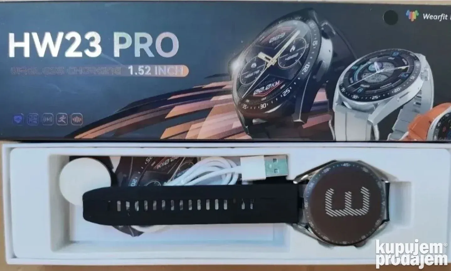 HW23 Pro - Retina HD - Kao Huawei Watch GT3 + punjač - Novo - Slika 4