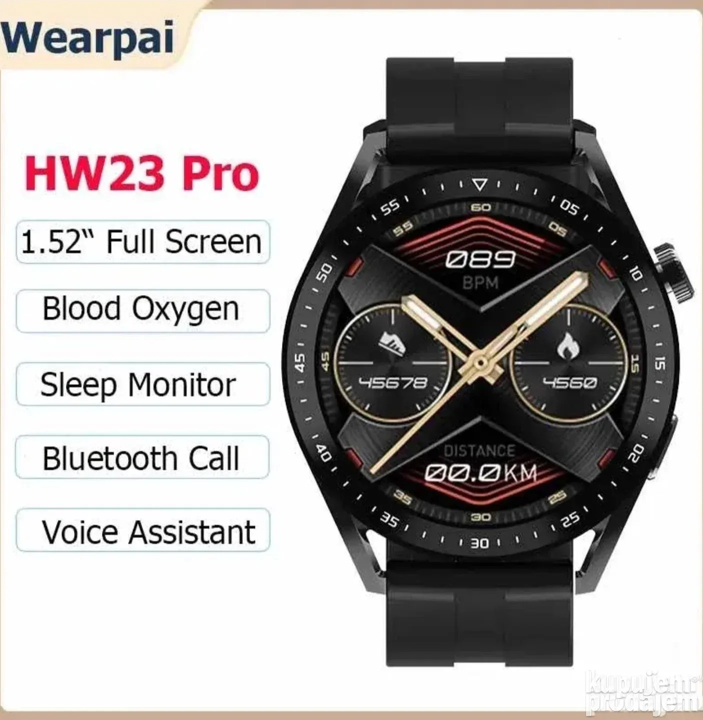 HW23 Pro - Retina HD - Kao Huawei Watch GT3 + punjač - Novo - Slika 6