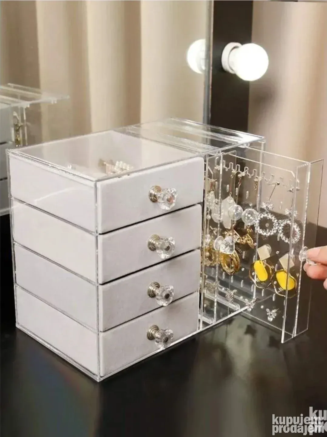 Kutija za nakit Organizer za nakit Kutija za satove i nakit - Slika 2