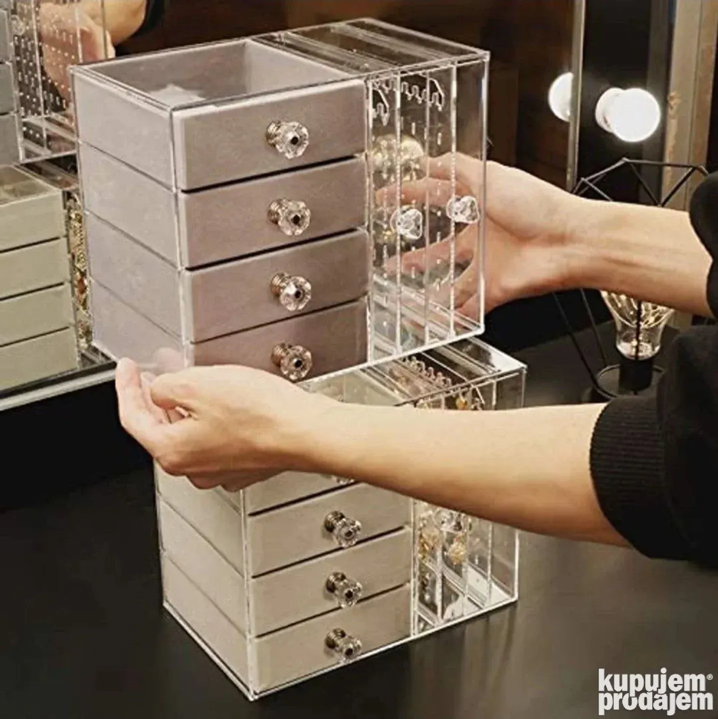 Kutija za nakit Organizer za nakit Kutija za satove i nakit - Slika 7
