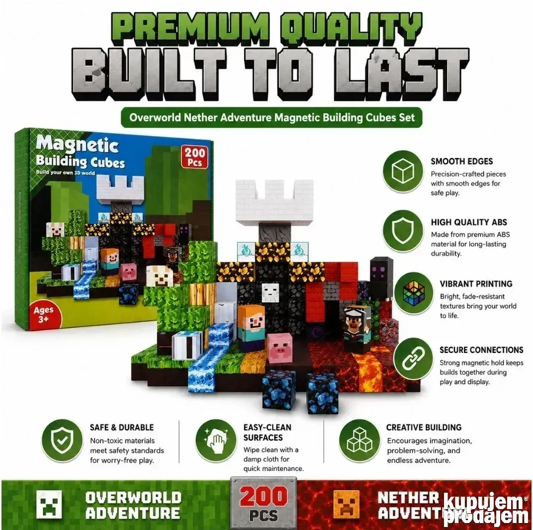 magnetne_minecraft_kocke_za_igru_mega_set_od_200_delova_1 Magnetne Minecraft kocke za igru Mega set od 200 delova - Slika 1