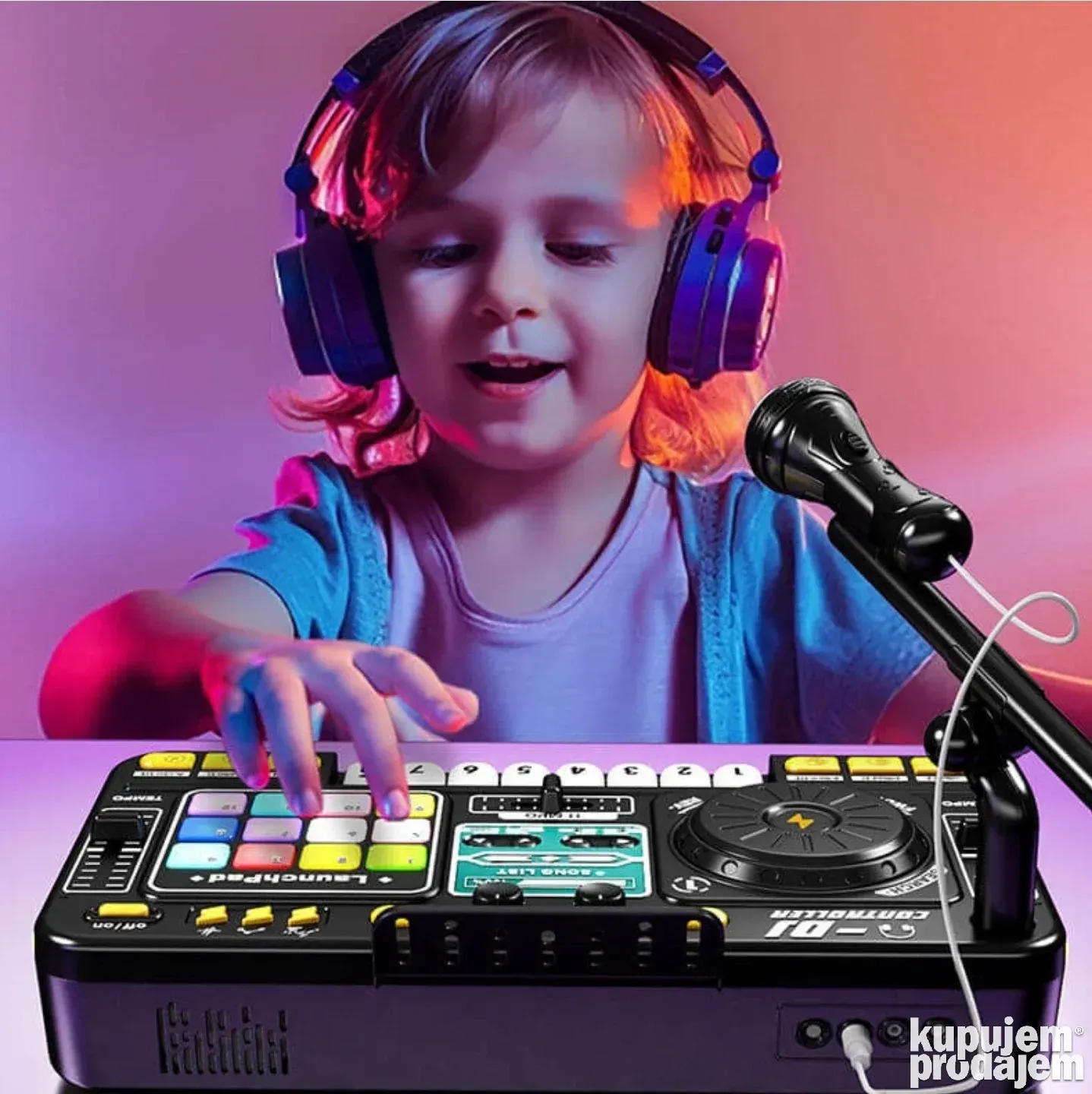 DJ Mikseta za Decu Muzička Igračka sa Svetlom i Zvukom - Slika 4