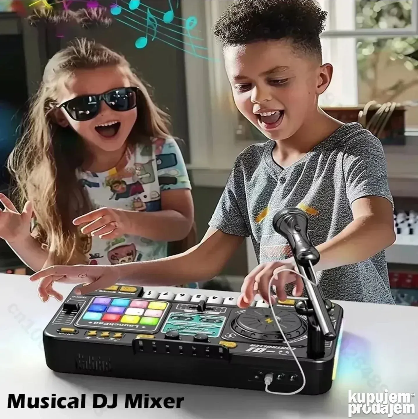 DJ Mikseta za Decu Muzička Igračka sa Svetlom i Zvukom - Slika 8