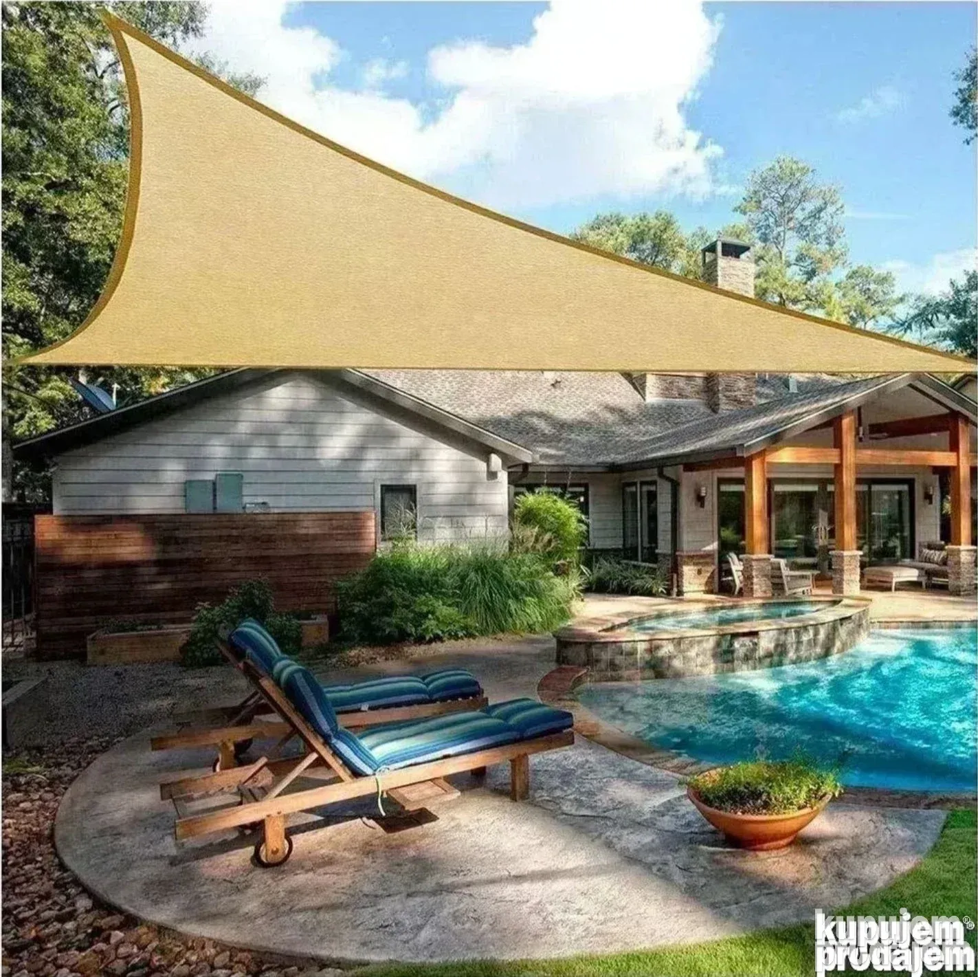 Jedro tenda vodotporna 98% uv zastita 3 x 3 x 3 - Slika 3