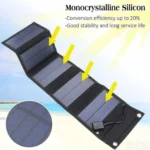 Solarni USB punjač 35w prenosivi - Slika 10