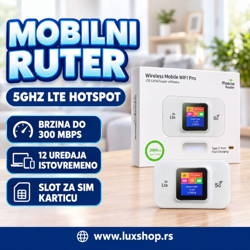 5Ghz LTE mobilni hotspot ruter Wifi 300Mbps Slot SIM