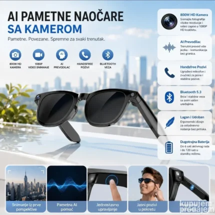 Ai pametrne naocare AI naočare sa kamerom sa prevodjenjem