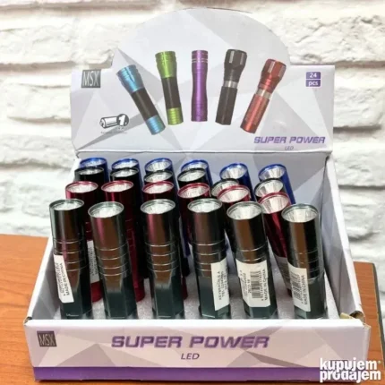 LED Džepne Baterijske Lampe MSX Super Power (24 komada)
