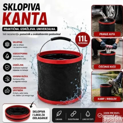 Višenamenska sklopiva kanta