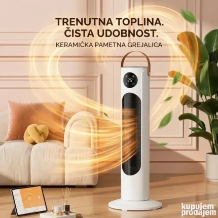 Keramička stubna pametna grejalica 2000w sa LED displejem